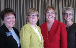Pictured from left to right are Dr. Martha Buckner, Dr. Wendy Nehring, Dr. Linda Flynn and Dr. Cathy Taylor.