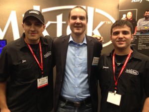 While at the AES convention, Hawley met up with Belmont alumni Jon King and Jameson Elder.