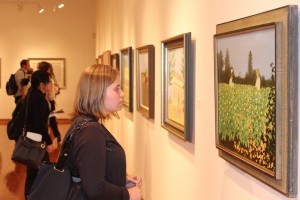 Students and faculty view paintings by Carroll Cloar in the Leu Art Gallery Art historian and writer Richard Gruber gives a lecture on paintings, lithographs and drawings by the late Carroll Cloar followed by a 5-7 p.m. reception. The exhibit is open April 2-May 24.