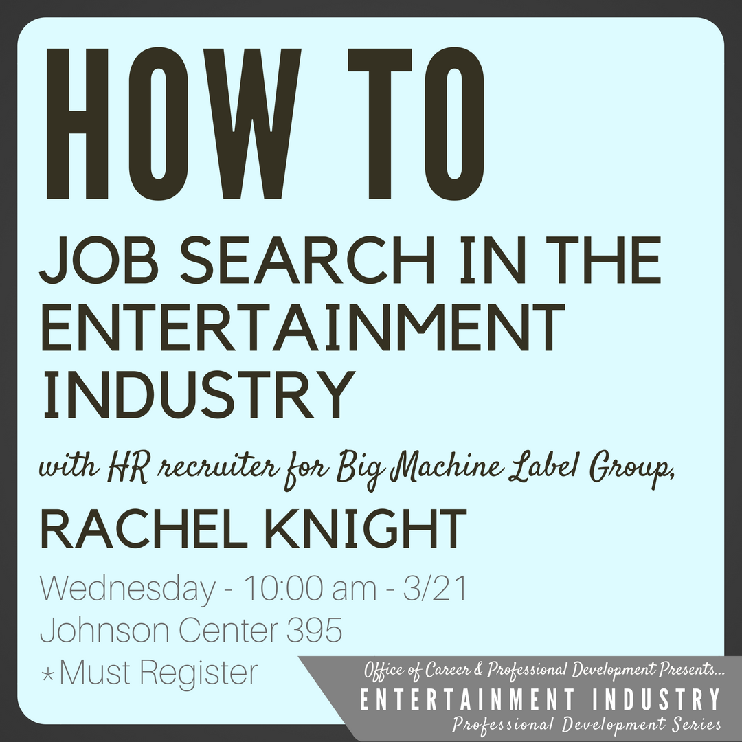 How To: Job Search In The Entertainment Industry – Announcements