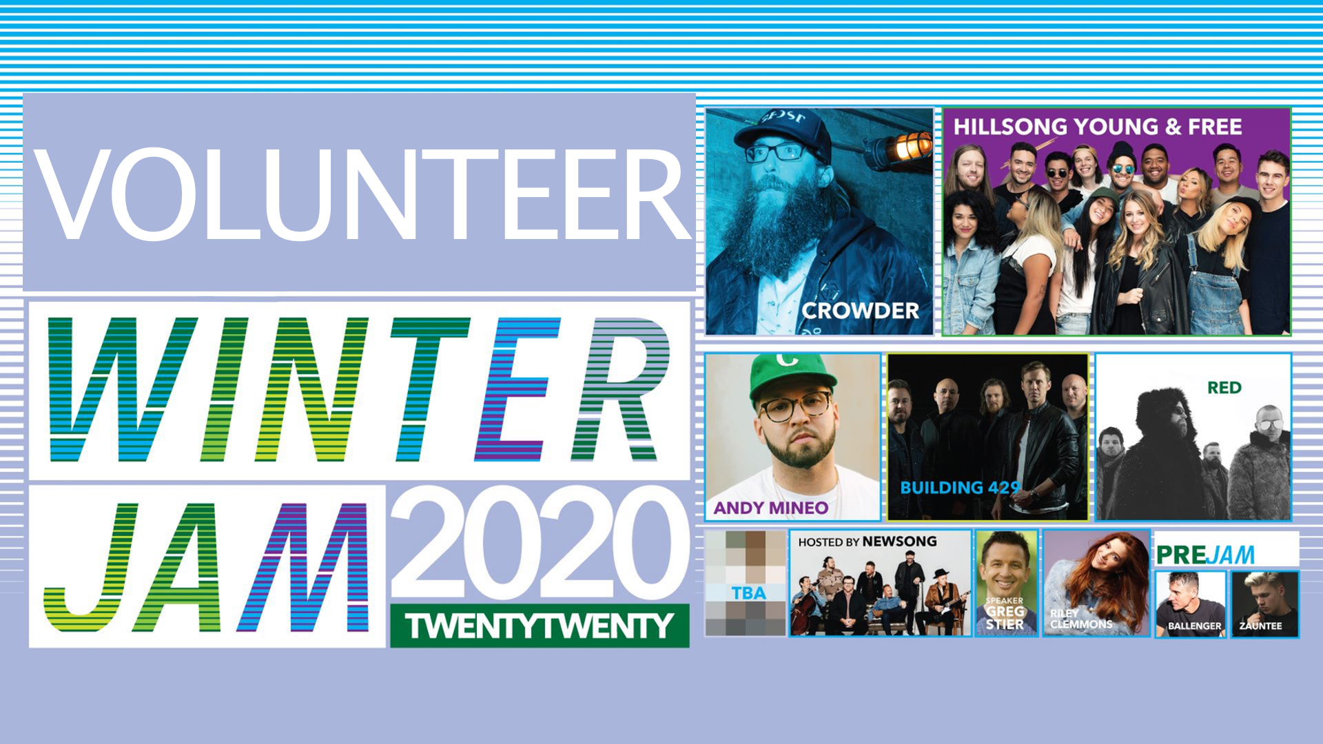 Volunteers Needed Winter Jam 2020 Bridgestone Arena (Jan. 31